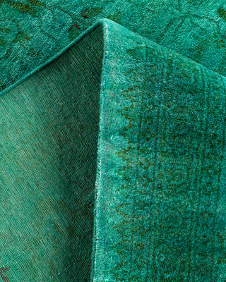 Fine Vibrance, One-of-a-Kind Hand-Knotted Area Rug  - Green, 9' 2" x 9' 4"