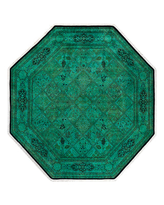 Modern Fine Vibrance Green Area Rug 7' 1" x 7' 1"