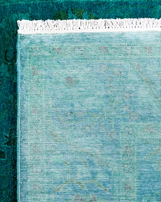 Contemporary Hand-Knotted Overdyed Blue Area Rug 3' 3" x 5' 2"