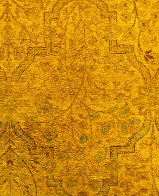 Overdyed One-of-a-Kind Wool Yellow Area Rug 3' 2" x 4' 9"