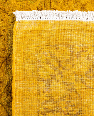 Overdyed One-of-a-Kind Wool Yellow Area Rug 3' 2" x 4' 9"