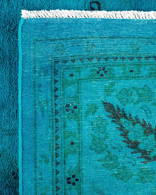 Vibrance, One-of-a-Kind Hand-Knotted Area Rug - Blue, 9' 1" x 12' 1" - Solo Rugs