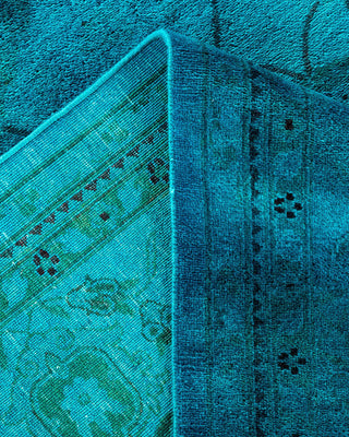 Vibrance, One-of-a-Kind Hand-Knotted Area Rug - Blue, 9' 1" x 12' 1" - Solo Rugs