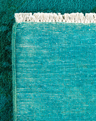 Contemporary Hand-Knotted Overdyed Blue Area Rug 9' 0" x 12' 1"