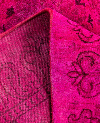Overdyed One-of-a-Kind Wool Pink Area Rug 2' 8" x 4' 5"