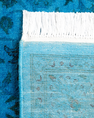 Contemporary Hand Knotted Overdyed Blue Area Rug 3' 1" x 5' 4"