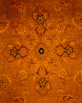 Contemporary Hand-Knotted Overdyed Gold Area Rug 3' 1" x 5' 5"