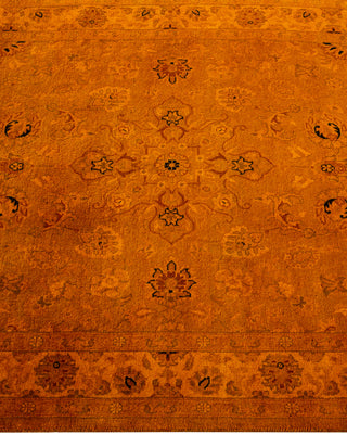 Contemporary Hand-Knotted Overdyed Gold Area Rug 3' 1" x 5' 5"