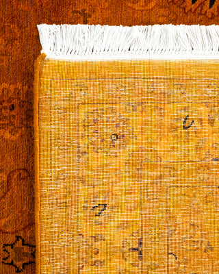 Contemporary Hand-Knotted Overdyed Gold Area Rug 3' 1" x 5' 5"
