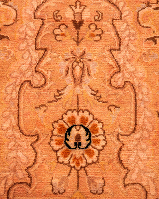 Contemporary Hand-Knotted Overdyed Pink Area Rug 3' 1" x 5' 0"