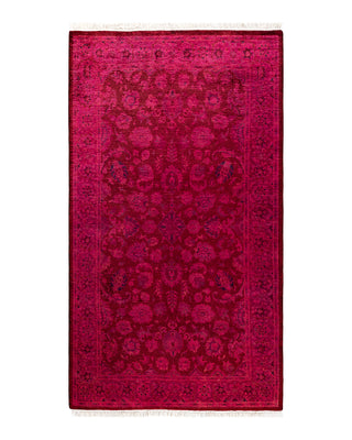 Modern Fine Vibrance Pink Area Rug 3' 1" x 5' 5"