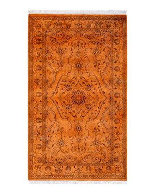 Modern Fine Vibrance Gold Area Rug 3' 1" x 5' 3"