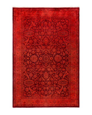 Modern Fine Vibrance Red Area Rug 4' 3" x 6' 4"