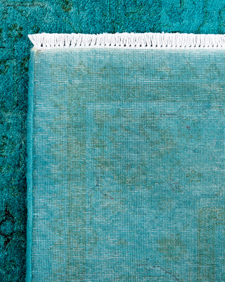 Contemporary Hand-Knotted Overdyed Blue Area Rug 3' 3" x 5' 0"