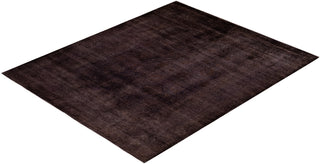 Modern Overdyed Hand Knotted Wool Brown Area Rug 8' 4" x 10' 2"