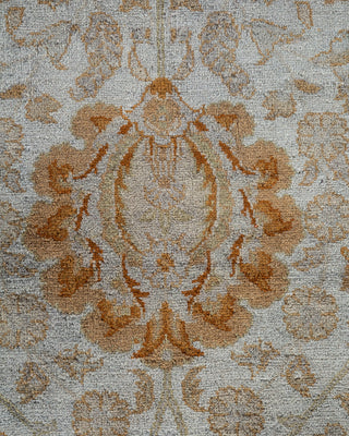 Contemporary Hand Knotted Overdyed Gray Area Rug 6' 2" x 12' 0"