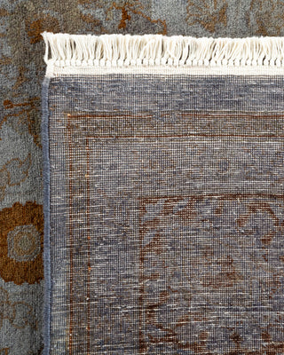 Contemporary Hand Knotted Overdyed Gray Area Rug 6' 2" x 12' 0"