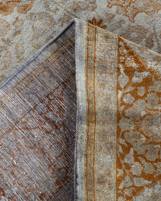 Contemporary Hand Knotted Overdyed Gray Area Rug 6' 2" x 12' 0"