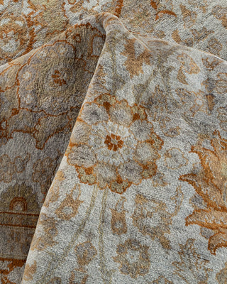 Contemporary Hand Knotted Overdyed Gray Area Rug 6' 2" x 12' 0"