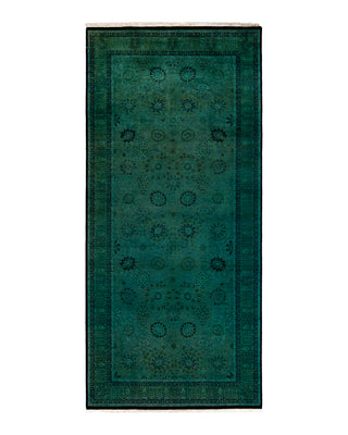 Modern Fine Vibrance Green Area Rug 5' 2" x 11' 3"