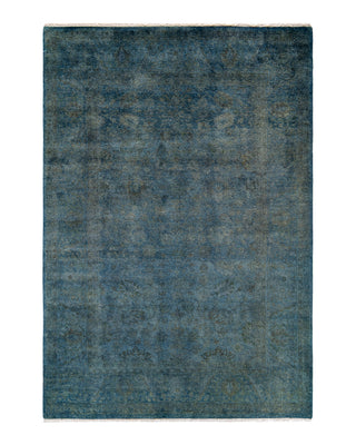 Modern Fine Vibrance Blue Area Rug 5' 2" x 8' 1"