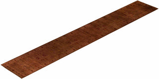 Contemporary Hand-Knotted Overdyed Brown Runner 3' 2" x 22' 4"