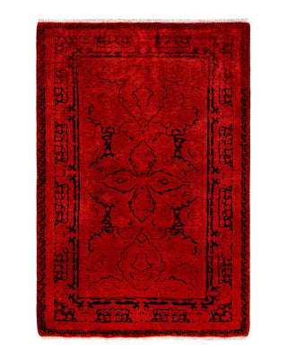 Modern Fine Vibrance Red Runner 2' 8" x 3' 10"