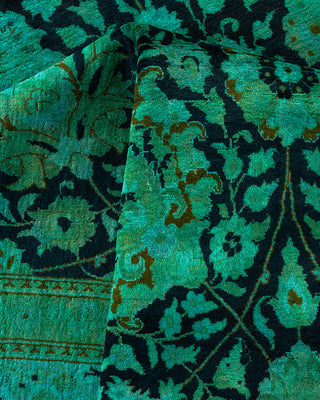 Contemporary Hand Knotted  Green Area Rug 9' 0" x 12' 10"