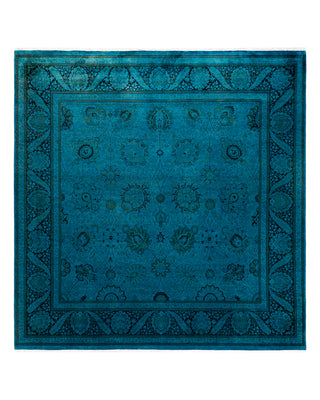 Modern Fine Vibrance Blue Area Rug 8' 2" x 8' 5"