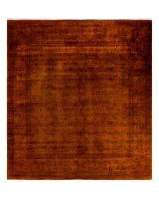 Contemporary Fine Vibrance Orange Wool Area Rug 9' 11" x 10' 10"