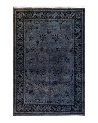 Modern Fine Vibrance Gray Area Rug 6' 4" x 9' 7"