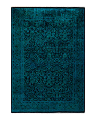 Modern Fine Vibrance Blue Area Rug 6' 2" x 8' 10"