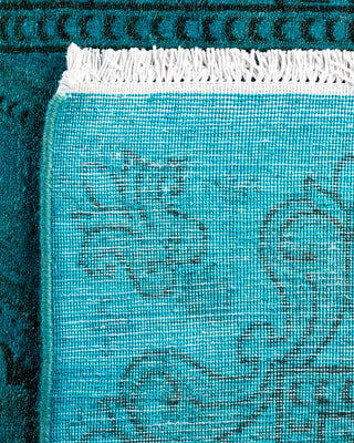 Contemporary Hand-Knotted Overdyed Blue Area Rug 2' 7" x 4' 5"