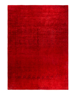 Contemporary Overyed Wool Hand Knotted Orange Area Rug 10' 0" x 13' 6"