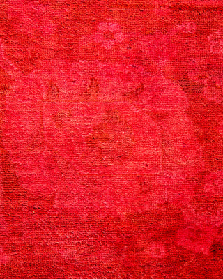 Contemporary Hand-Knotted Overdyed Pink Area Rug 3' 3" x 5' 0"