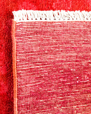 Contemporary Hand-Knotted Overdyed Pink Area Rug 3' 3" x 5' 0"