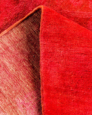 Contemporary Hand-Knotted Overdyed Pink Area Rug 3' 3" x 5' 0"
