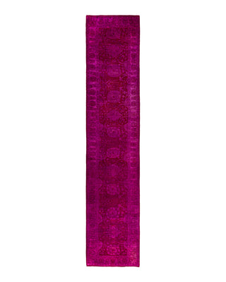 Vibrance, One-of-a-Kind Hand-Knotted Runner Rug - Pink, 2' 7" x 12' 5"