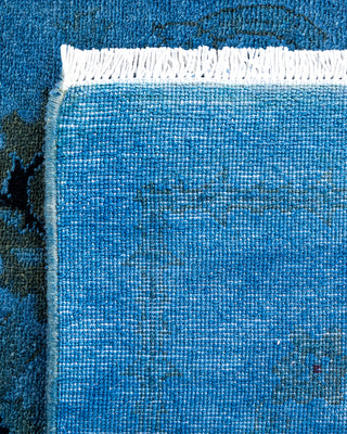 Contemporary Hand-Knotted Overdyed Blue Area Rug 2' 6" x 4' 3"