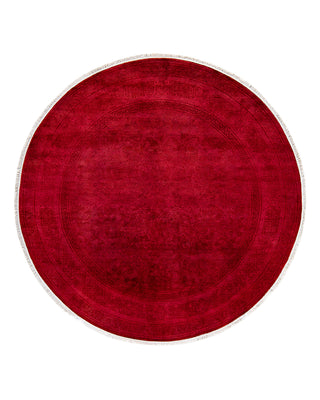 Modern Fine Vibrance Red Area Rug 6' 1" x 6' 1"