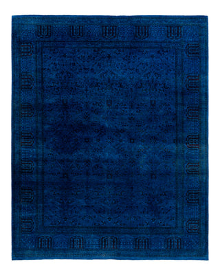 Fine Vibrance, One-of-a-Kind Hand-Knotted Area Rug - Blue, 8' 2" x 10' 5"