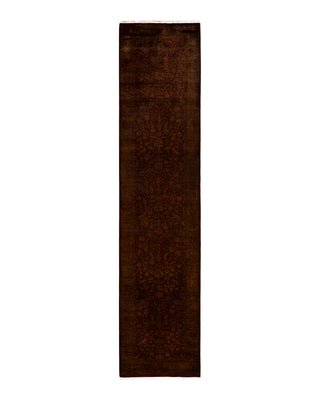 Contemporary Fine Vibrance Red Wool Area Rug 2' 5" x 10' 10"