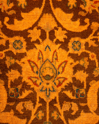 Contemporary Hand Knotted Overdyed Gold Area Rug 2' 6" x 4' 4"