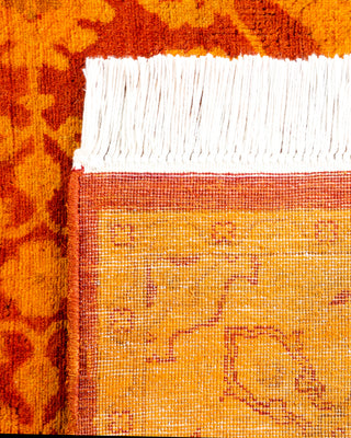 Contemporary Hand Knotted Overdyed Gold Area Rug 3' 2" x 5' 1"