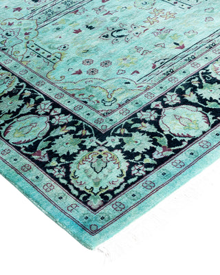 Fine Vibrance, One-of-a-Kind Hand-Knotted Area Rug  - Blue, 4' 8" x 7' 5"
