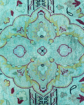 Fine Vibrance, One-of-a-Kind Hand-Knotted Area Rug  - Blue, 4' 8" x 7' 5"