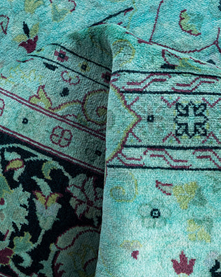 Fine Vibrance, One-of-a-Kind Hand-Knotted Area Rug  - Blue, 4' 8" x 7' 5"