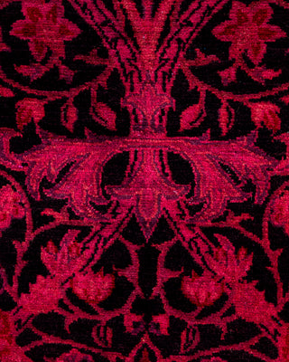 Contemporary Hand Knotted Overdyed Pink Area Rug 2' 8" x 4' 3"