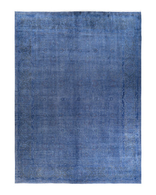 Fine Vibrance, One-of-a-Kind Hand-Knotted Area Rug - Blue, 9' 2" x 12' 4"