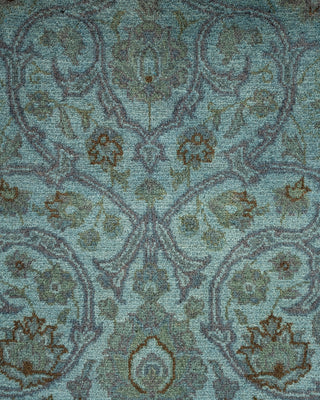 Contemporary Hand-Knotted Overdyed Gray Area Rug 3' 2" x 5' 3"